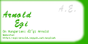 arnold egi business card